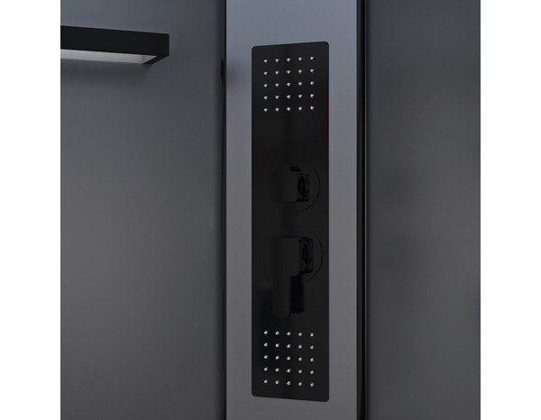 Cabine de douche hydromassante "Beloya" - L. 90 x l. 90 x H. 220 cm - GoodHome - Brico Dépôt