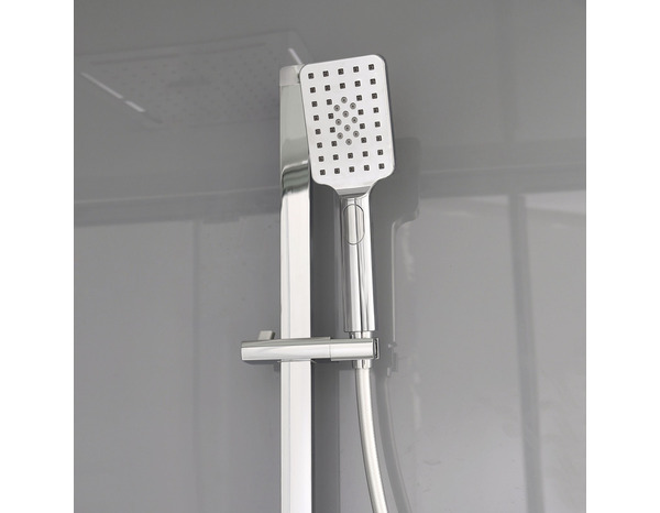 Cabine de douche hydromassante "Beloya" - L. 90 x l. 110 x H. 220 cm - GoodHome - Brico Dépôt