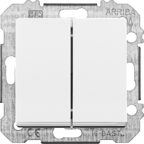 Interrupteur double va-et-vient "Delta Mega" blanc - Siemens - Brico Dépôt