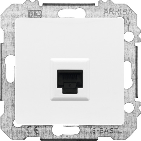 Prise Ethernet RJ45 catégorie 6 "Delta Mega" blanc - Siemens - Brico Dépôt