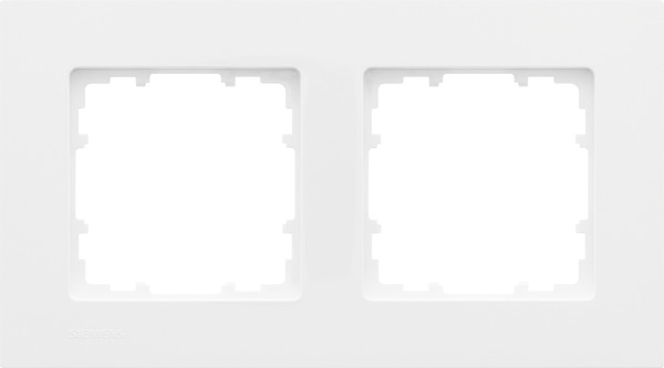 Plaque double "Delta Mega" blanc - Siemens - Brico Dépôt