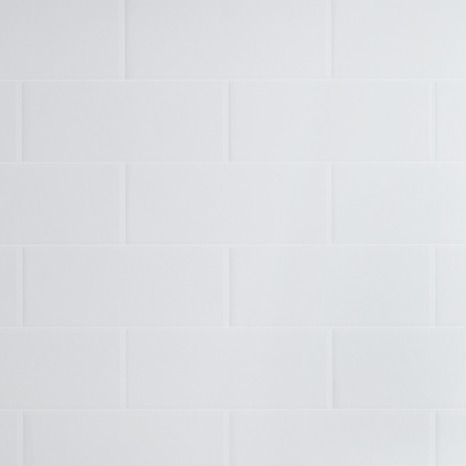 Crédence réversible imitation métro blanc / laqué - l.200 x H.60 cm ep 3 mm - Cooke and Lewis - Brico Dépôt