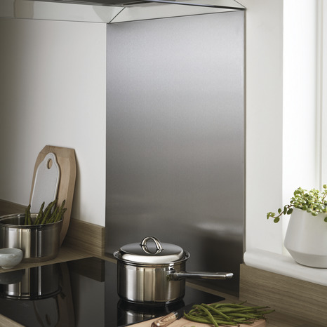 Fond de hotte "Kasei" gris - l.60 x H.80 cm ep 10 mm - GoodHome - Brico Dépôt