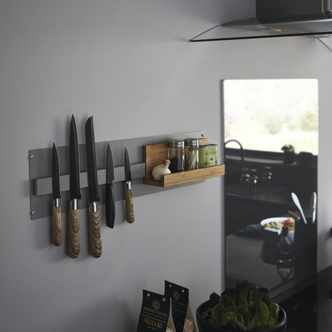 Support magnétique pour couteaux "Pecel" L. 33,5 cm - GoodHome - Brico Dépôt