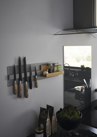 Support magnétique pour couteaux "Pecel" L. 33,5 cm - GoodHome - Brico Dépôt