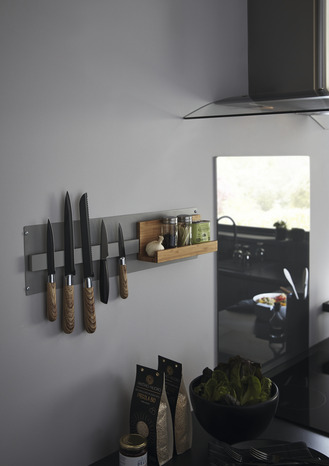 Étagère magnétique bambou "Pecel" l. 25x P. 10 cm - GoodHome - Brico Dépôt