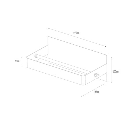 Dérouleur magnétique pour essuie-tout "Pecel" - GoodHome - Brico Dépôt