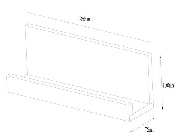 Étagère magnétique bambou "Pecel" l. 25x P. 10 cm - GoodHome - Brico Dépôt
