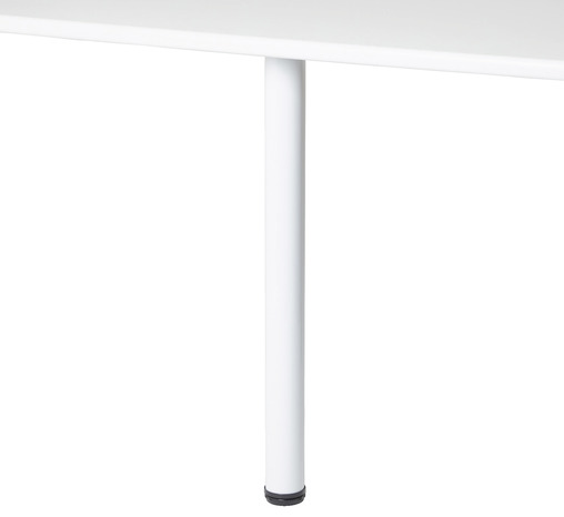 Pied plan de travail blanc - H. 87.5 cm / 91 cm x Ø 6 cm, 1 pièce - Cooke and Lewis - Brico Dépôt