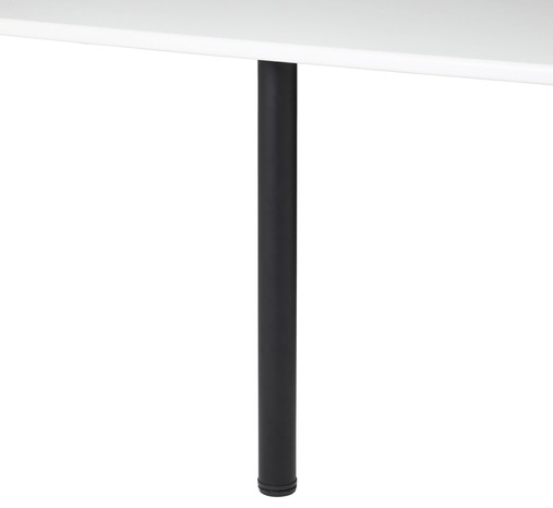 Pied plan de travail noir - H. 87.5 cm / 91 cm x Ø 6 cm, 1 pièce - Cooke and Lewis - Brico Dépôt