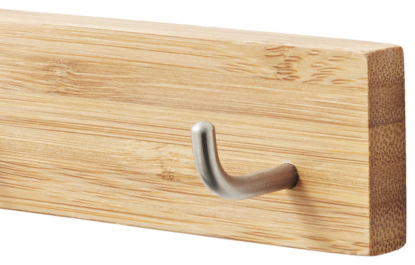 Barre magnétique avec 5 crochets en acier "Pecel" L. 33 cm - GoodHome - Brico Dépôt