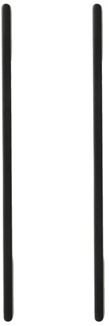 Lot de 2 poignées noir mat "Cacao" L 2,20 cm - GoodHome - Brico Dépôt