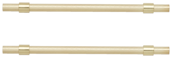 Lot de 2 poignées effet laiton brossé "Dukkah" - L 25,7 cm - GoodHome - Brico Dépôt