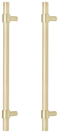 Lot de 2 poignées effet laiton brossé "Dukkah" - L 25,7 cm - GoodHome - Brico Dépôt