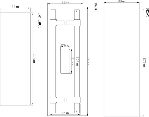 Lot de 2 poignées effet laiton brossé "Dukkah" - L 25,7 cm - GoodHome - Brico Dépôt