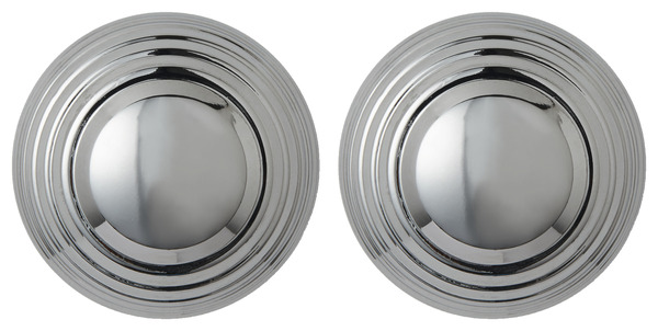 Lot de 2 poignées boutons effet chromé argent poli "Garni" L 3,2 cm  - GoodHome - Brico Dépôt