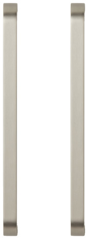 Lot de 2 poignées effet nickel argent brossé "Epazote" L 20,0 cm - GoodHome - Brico Dépôt