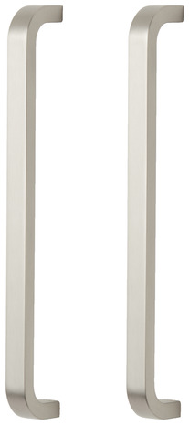 Lot de 2 poignées effet nickel argent brossé "Epazote" L 20,0 cm - GoodHome - Brico Dépôt