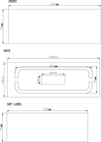 Lot de 2 poignées effet nickel argent brossé "Epazote" L 20,0 cm - GoodHome - Brico Dépôt