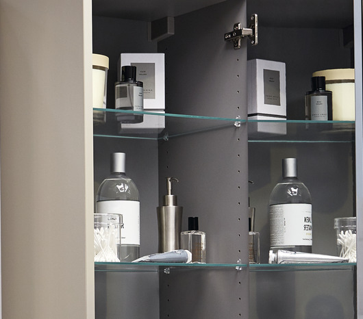 Tablette en verre rectangulaire L. 35,8 x P. 32 cm. - GoodHome - Brico Dépôt