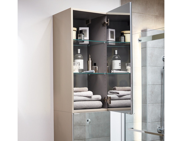 Tablette en verre rectangulaire L. 35,8 x P. 11 cm - GoodHome - Brico Dépôt