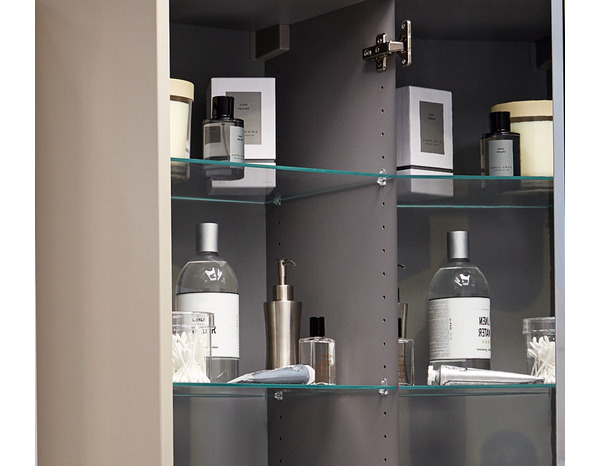 Tablette en verre rectangulaire L. 55,8 x P. 32 cm - GoodHome - Brico Dépôt