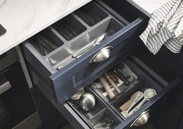 Range-couverts gris NITAKI 1 compartiment - L. 10 x P. 42cm - Cooke and Lewis - Brico Dépôt