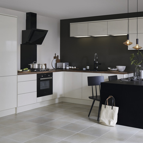 Façade 1 porte "Stevia" crème l.14,7 x h.71,5 cm - GoodHome - Brico Dépôt