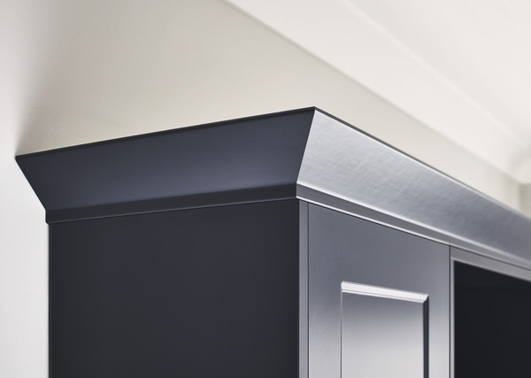 Corniche cache-lumière "Artemisia" bleu nuit l.240 x h.3,5 cm - GoodHome - Brico Dépôt