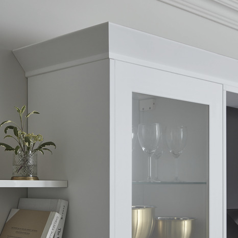 Corniche cache-lumière "Artemisia" blanc moulure l.240 x h.7,5 cm - GoodHome - Brico Dépôt