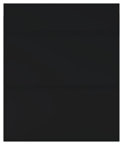 Façade 1 tiroir + 2 casseroliers 60cm "Heline"noir mat - L. 59.7 x H. 71.5cm - Cooke and Lewis - Brico Dépôt