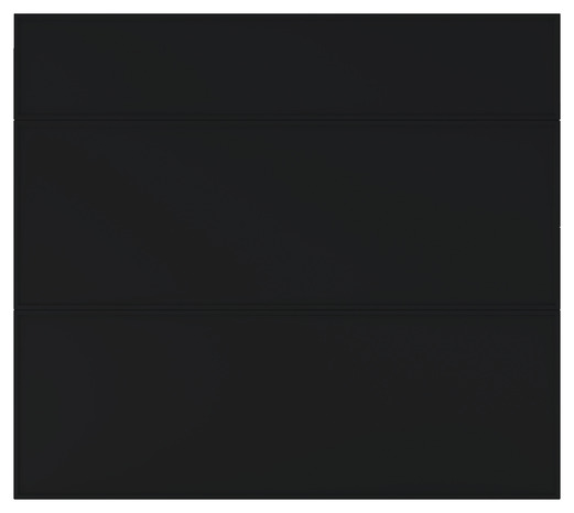 Façade 1 tiroir + 2 casseroliers 80cm "Heline"noir mat - L. 79.7 x H. 71.5cm - Cooke and Lewis - Brico Dépôt