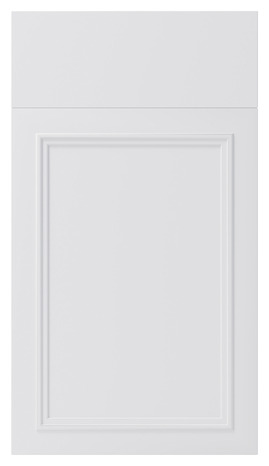 Façade 1 porte + 1 tiroir "Artemisia" blanc moulure l.39,7 x h.71,5 cm - GoodHome - Brico Dépôt