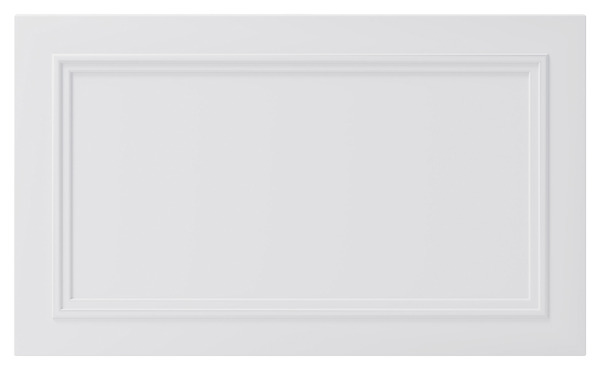 Façade casserolier ou hotte "Artemisia" blanc moulure l.59,7 x h.35,6 cm - GoodHome - Brico Dépôt