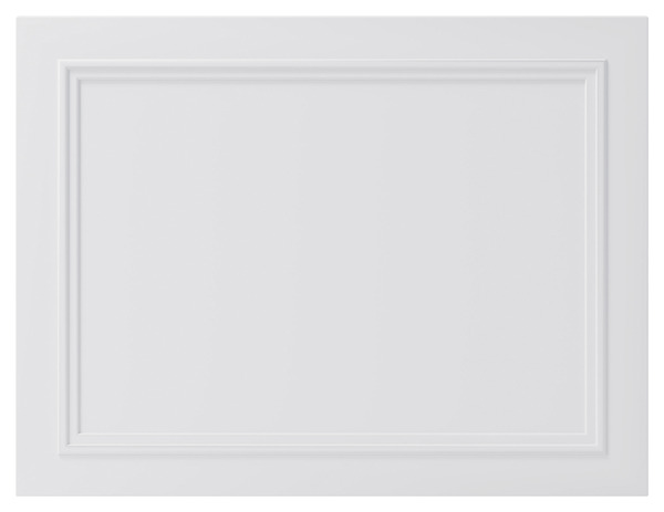 Façade de cuisine électro "Artemisia" blanc moulure l.59,7 x h.45,3 cm - GoodHome - Brico Dépôt