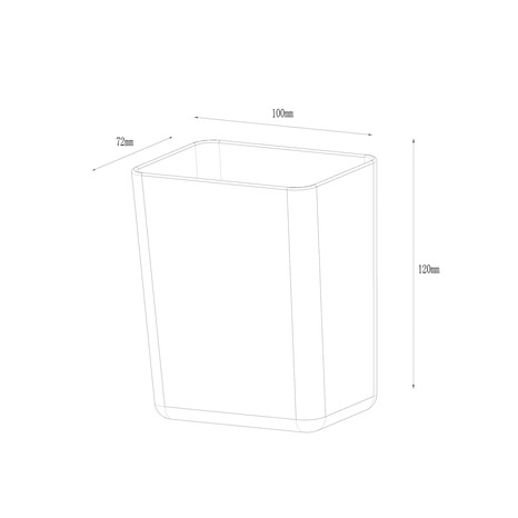 Porte ustensile magnétique blanc, H 12 cm L 10 cm - GoodHome - Brico Dépôt