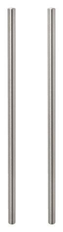 Lot de 2 poignées effet nickel brossé "Annatto" L 33,6 cm - GoodHome - Brico Dépôt