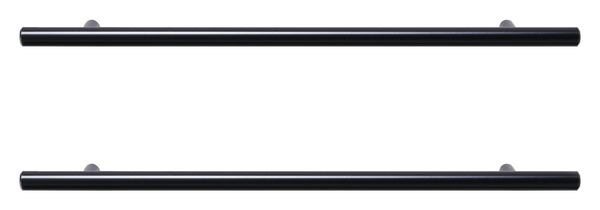 Lot de 2 poignées noir mat "Annatto" L 33,6 cm - GoodHome - Brico Dépôt