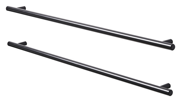 lot de poignée noir mat "Annatto" L 51,0 cm - GoodHome - Brico Dépôt