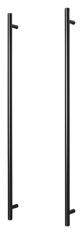 lot de poignée noir mat "Annatto" L 51,0 cm - GoodHome - Brico Dépôt