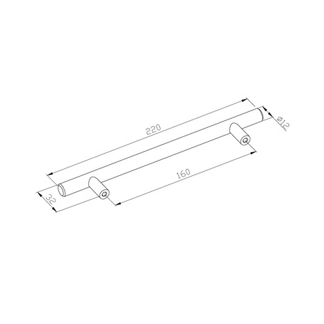 Lot de 2 poignées effet cuivre " Annatto" L 22,0 cm - GoodHome - Brico Dépôt