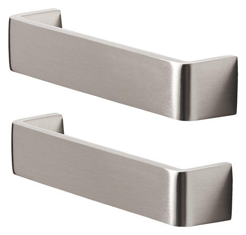 Lot de 2 poignées effet laiton brossé "Gara" L 13,6 cm - GoodHome - Brico Dépôt