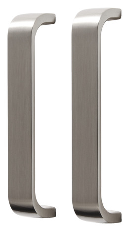 Lot de 2 poignées argent "Orris" L. 17 cm - GoodHome - Brico Dépôt