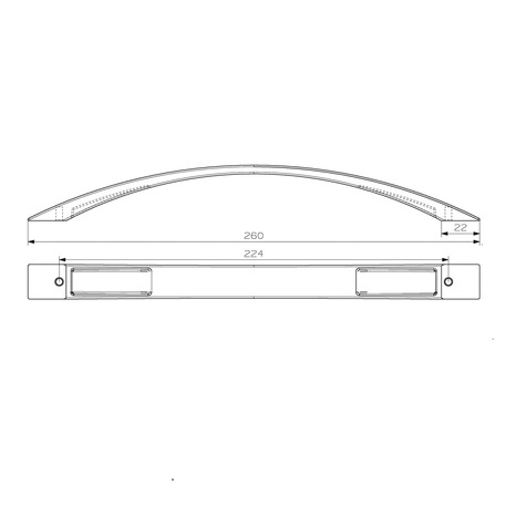 Lot de 2 poignées effet nickel brossé "Sabaku" L 26,0 cm - GoodHome - Brico Dépôt