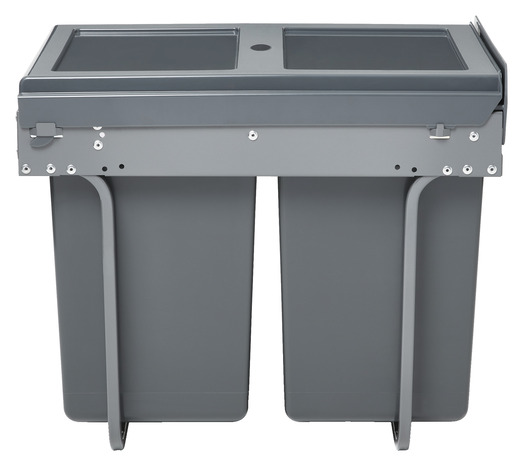 Poubelle de tri coulissante 2 bacs l. 40cm - Brico Dépôt