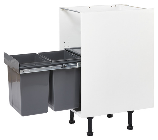 Poubelle de tri coulissante 2 bacs l. 40cm - Brico Dépôt