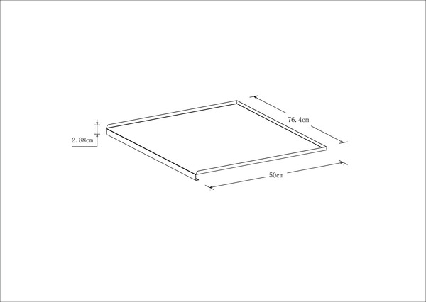 Plaque anti-humidité pour meuble sous-évier - L. 80 x P. 50cm - Cooke and Lewis - Brico Dépôt