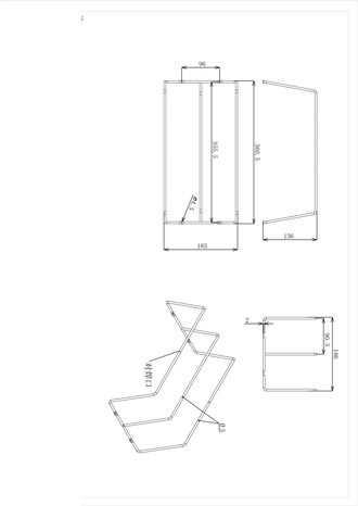 Support d'étagère 2 plateaux "Datil" - GoodHome - Brico Dépôt