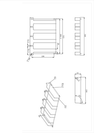 support pour verres à pied acier "Datil" - GoodHome - Brico Dépôt