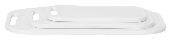 3 planches à découper en plastique blanc - GoodHome - Brico Dépôt
